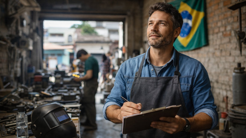 A mentalidade prática do empreendedor brasileiro transforma desafios em oportunidades reais, destaca Vitor Barreto Moreira.